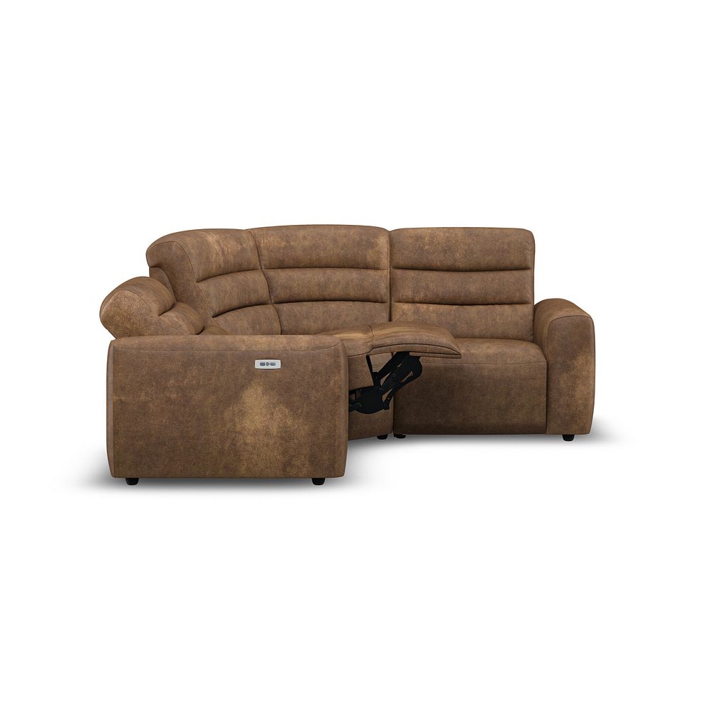 Cohen Group 1 Electric Recliner in Ranch Brown Fabric 7