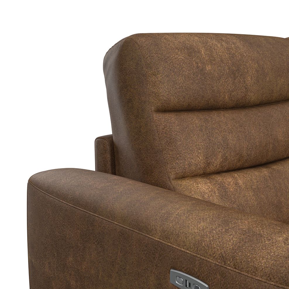 Cohen Group 1 Electric Recliner in Ranch Brown Fabric 11