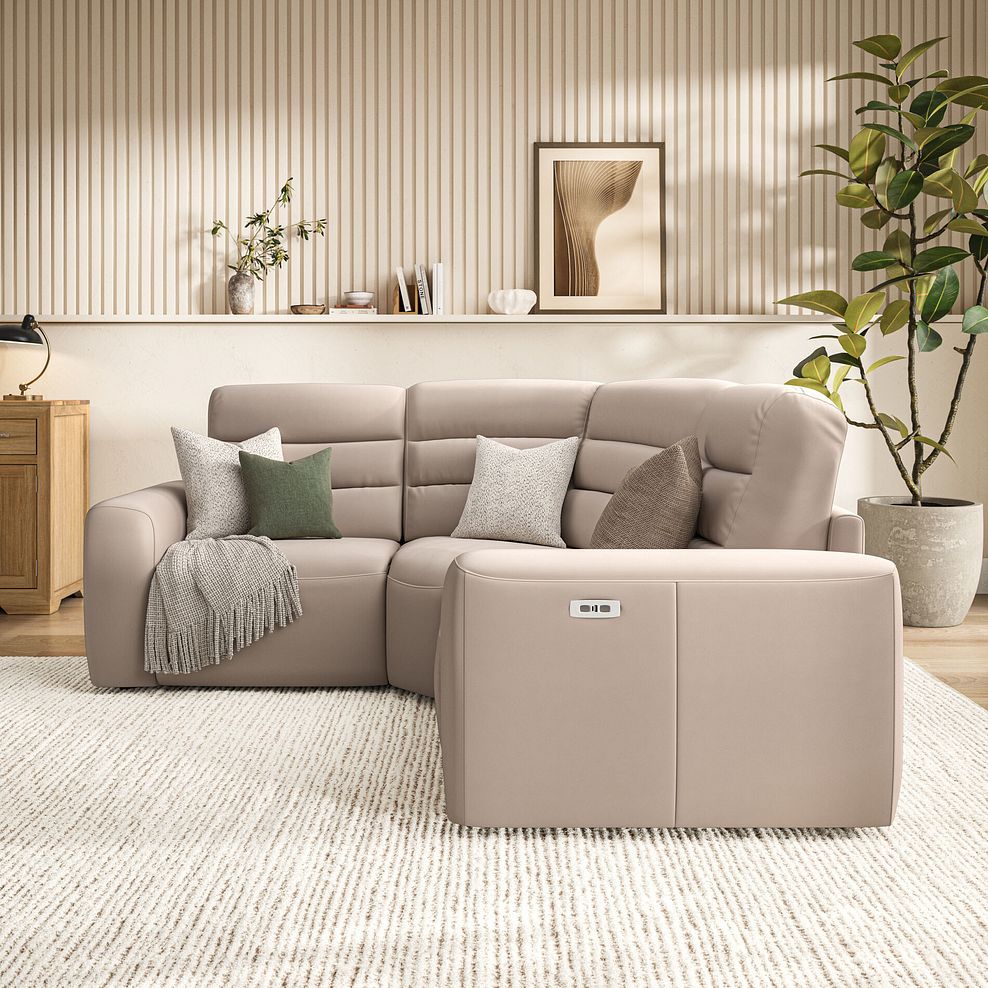 Cohen Group 1 Electric Recliner in Virgo Buff Leather 3