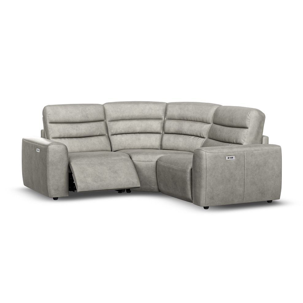 Cohen Group 1 Electric Recliner in Virgo Platinum Leather 2