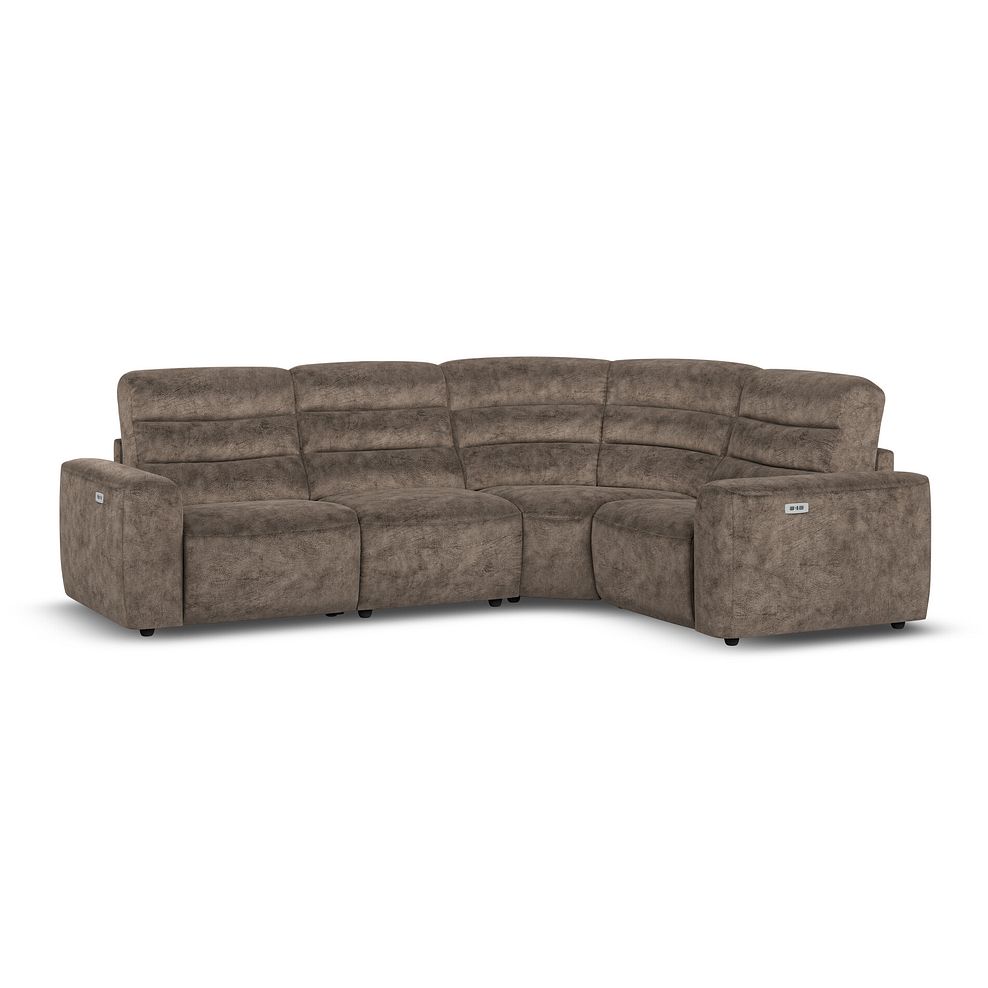 Cohen Group 2 Electric Recliner - Left Hand in  Dapple Chocolate Fabric 1