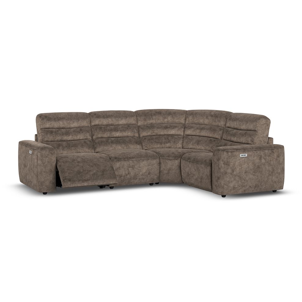 Cohen Group 2 Electric Recliner - Left Hand in  Dapple Chocolate Fabric 2