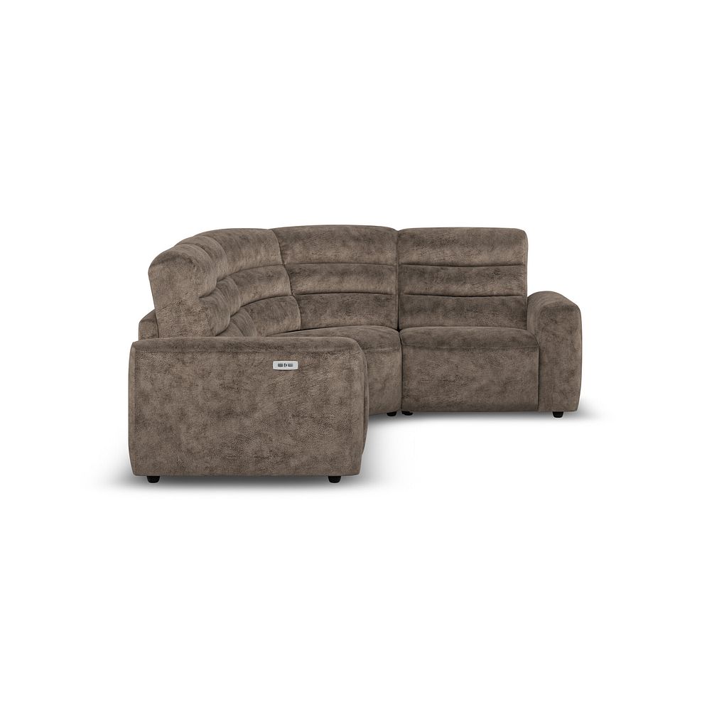 Cohen Group 2 Electric Recliner - Left Hand in  Dapple Chocolate Fabric 7