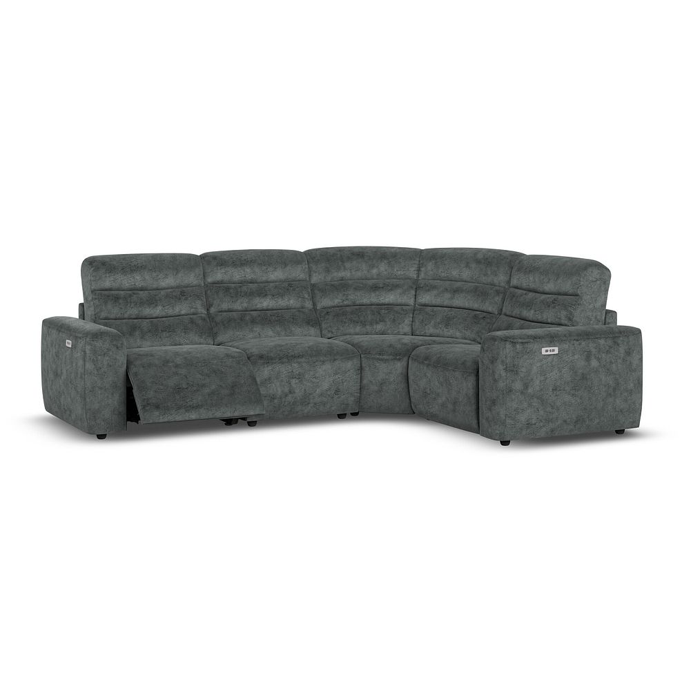 Cohen Group 2 Electric Recliner - Left Hand in Dapple Grey Fabric 2