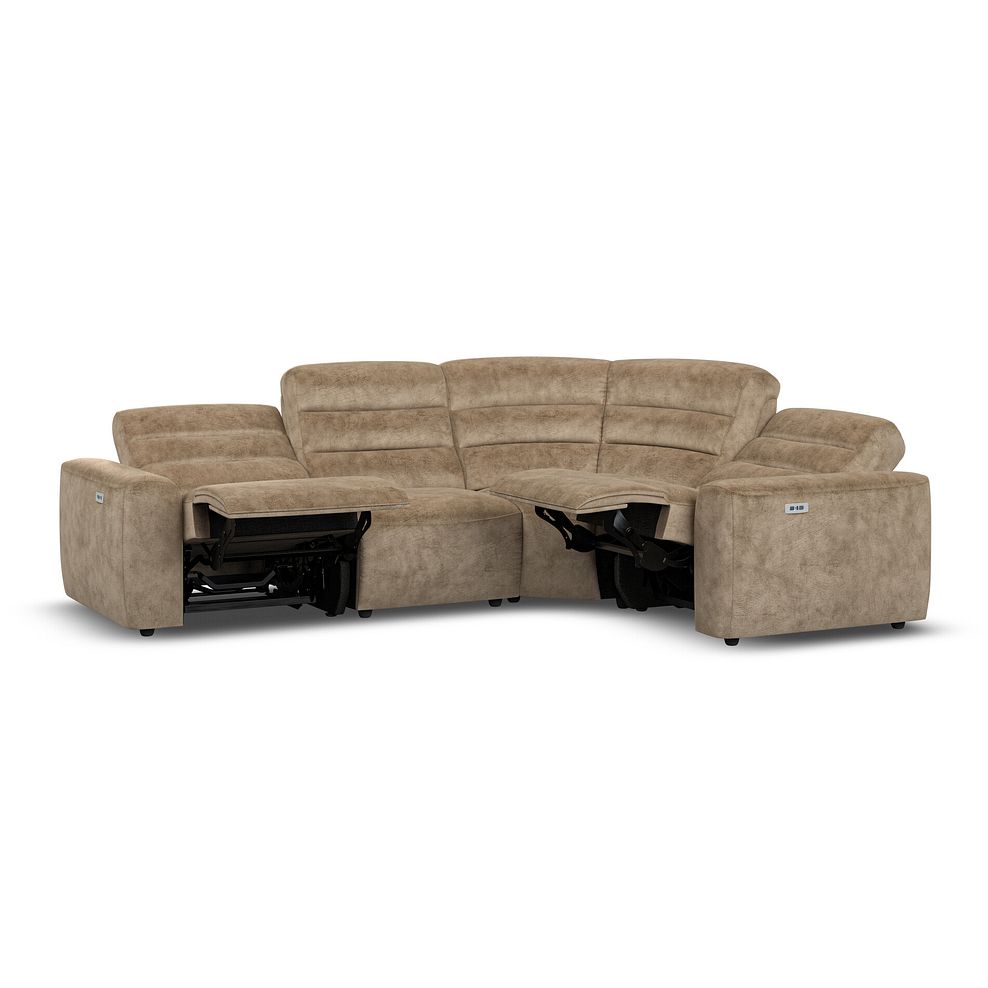 Cohen Group 2 Electric Recliner - Left Hand in Dapple Taupe Fabric 4