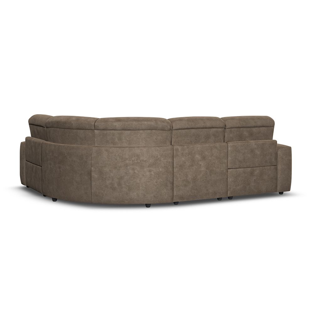 Cohen Group 2 Electric Recliner - Left Hand in Miller Earth Brown Fabric 6