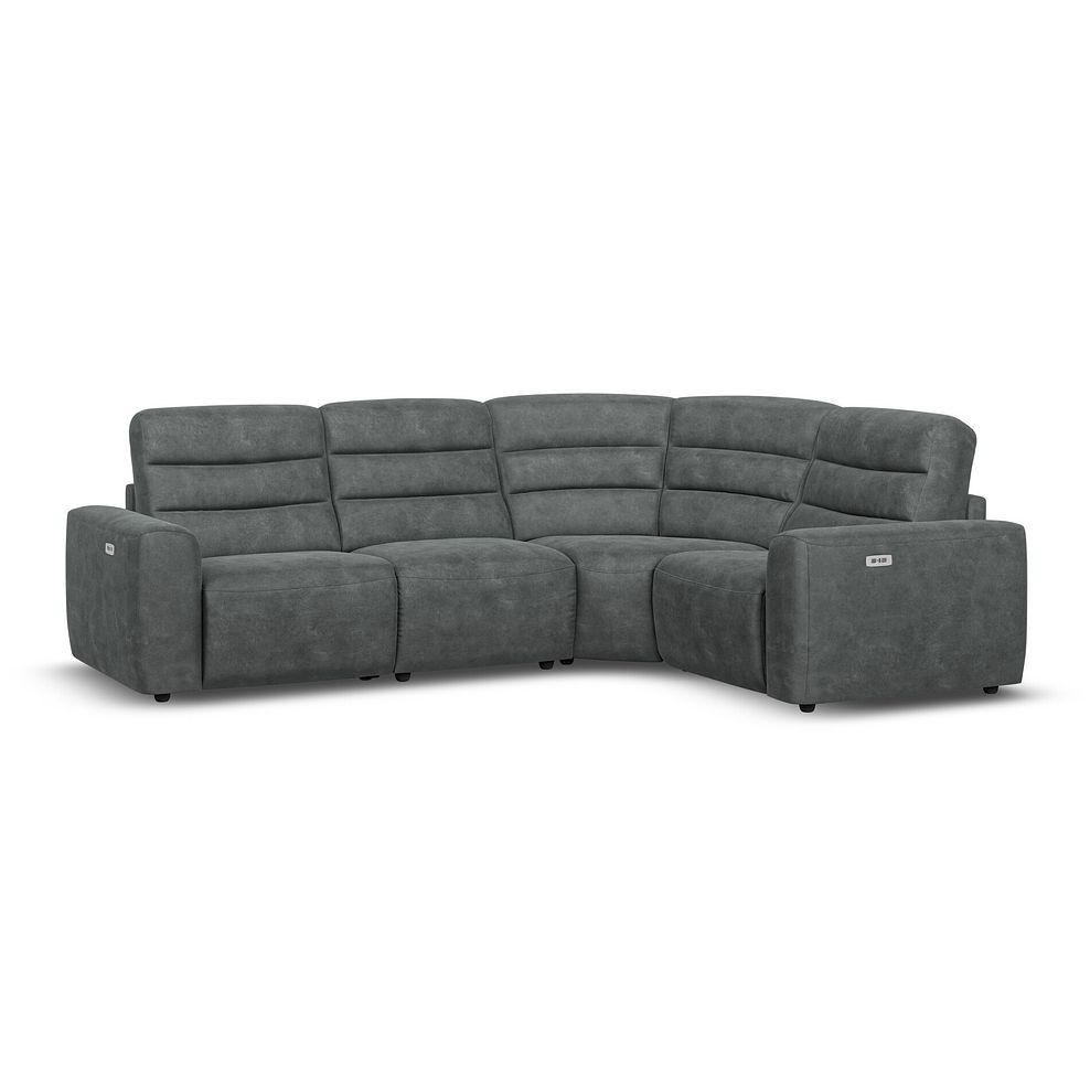 Cohen Group 2 Electric Recliner - Left Hand in Miller Grey Fabric 1