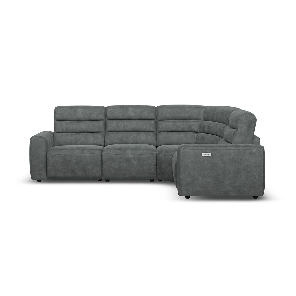 Cohen Group 2 Electric Recliner - Left Hand in Miller Grey Fabric 5