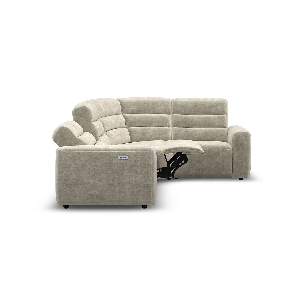 Cohen Group 2 Electric Recliner - Left Hand in Plush Beige Fabric 8