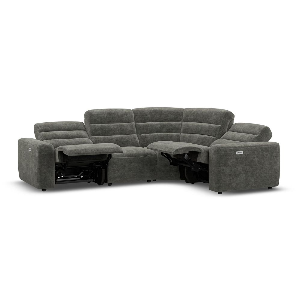 Cohen Group 2 Electric Recliner - Left Hand in Plush Charcoal Fabric 4