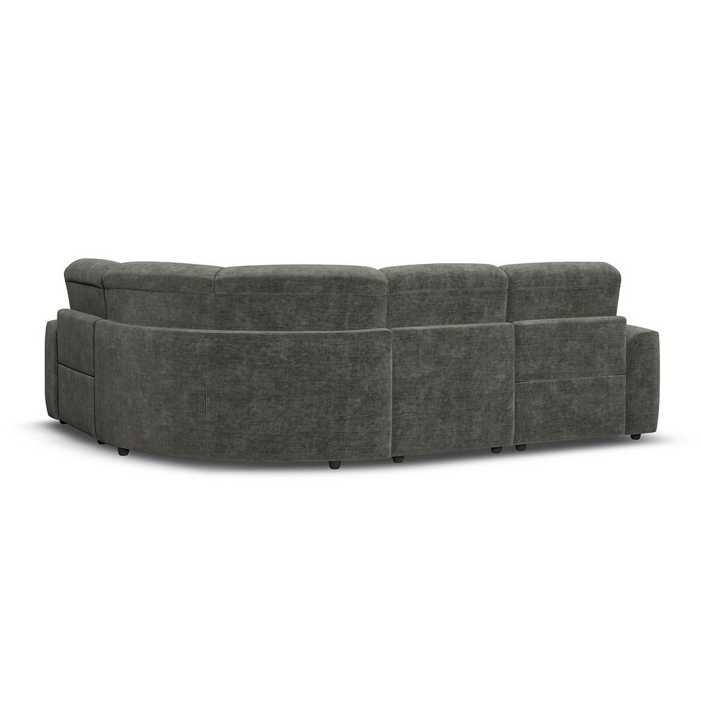 Cohen Group 2 Electric Recliner - Left Hand in Plush Charcoal Fabric 6