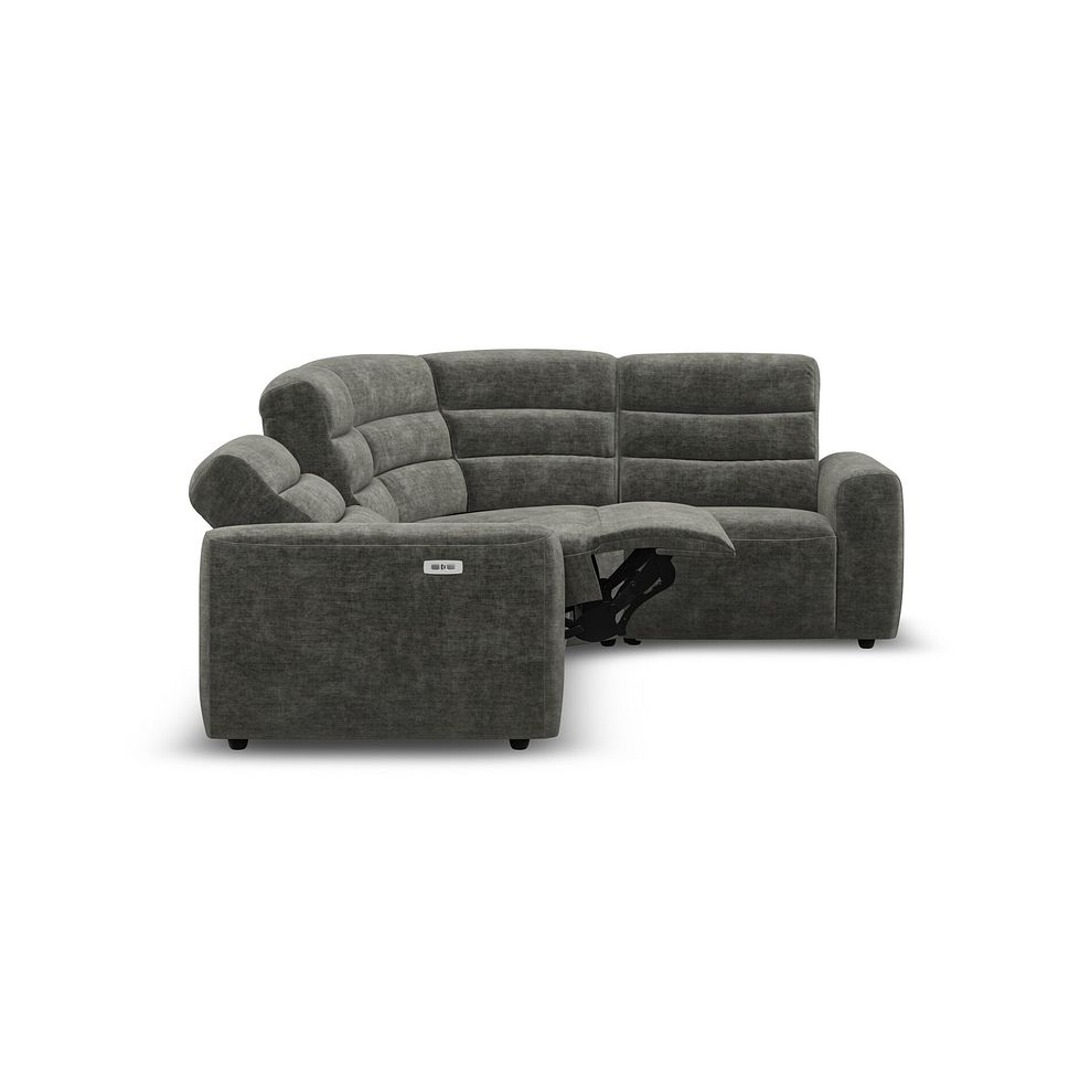Cohen Group 2 Electric Recliner - Left Hand in Plush Charcoal Fabric 8