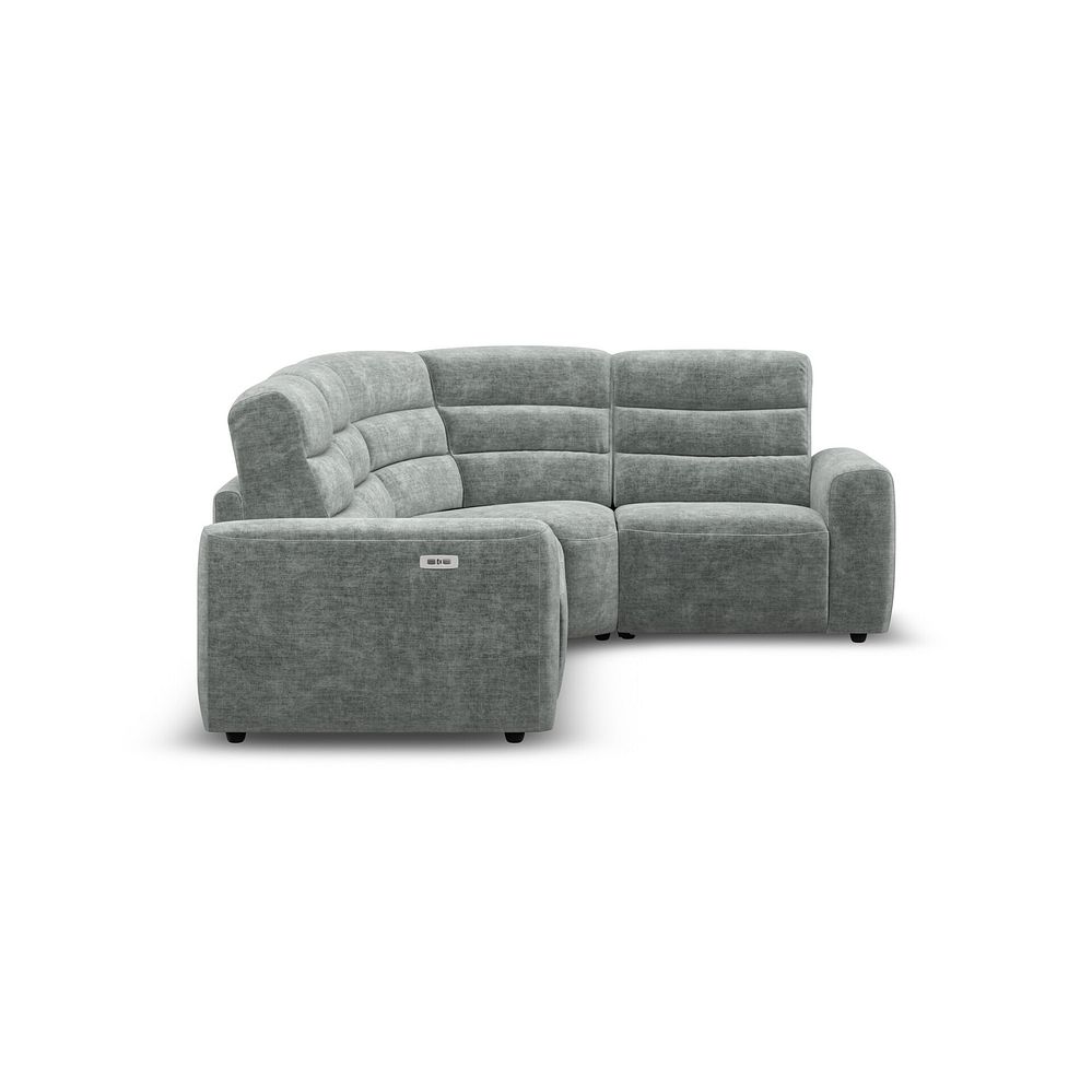 Cohen Group 2 Electric Recliner - Left Hand in Plush Silver Fabric 7