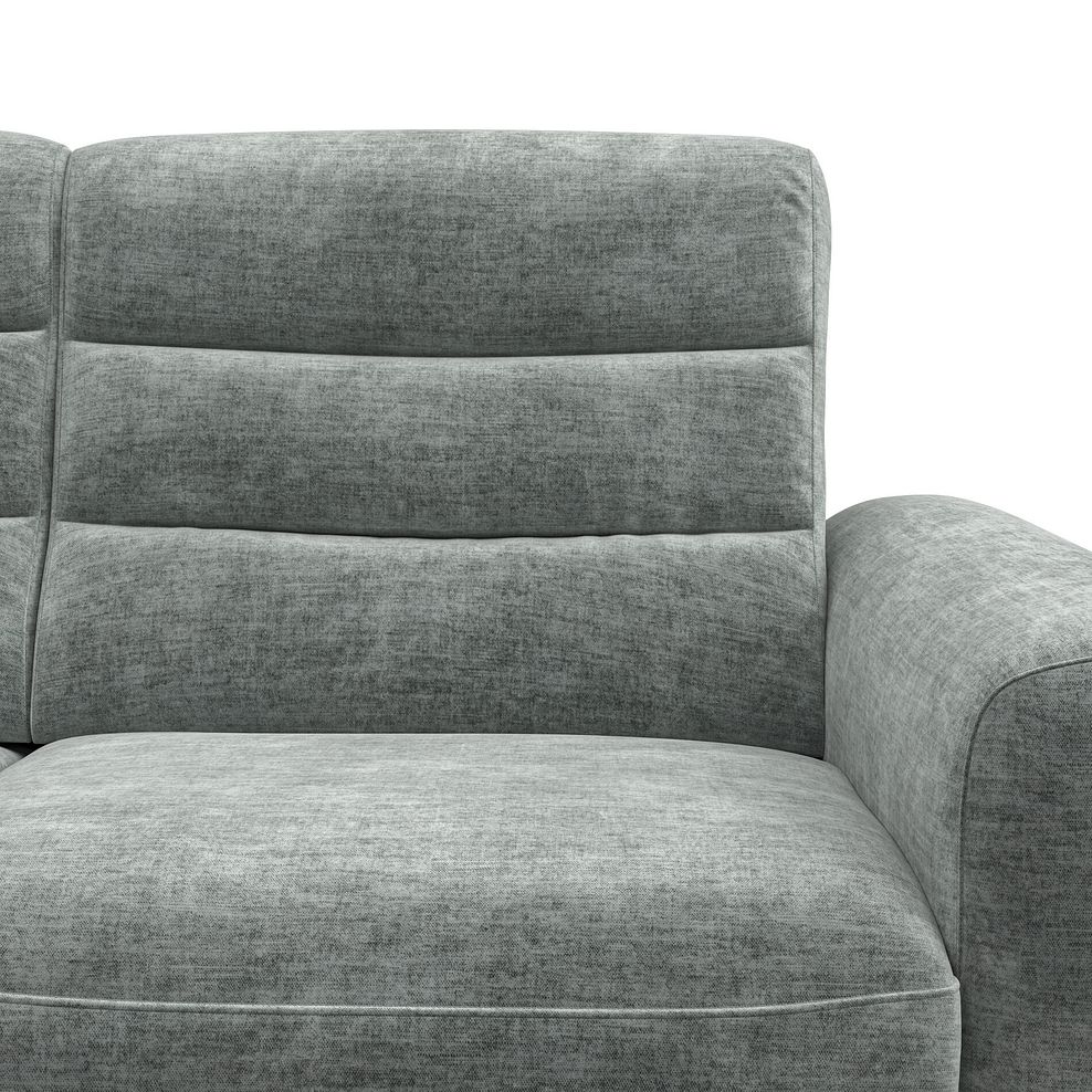 Cohen Group 2 Electric Recliner - Left Hand in Plush Silver Fabric 11