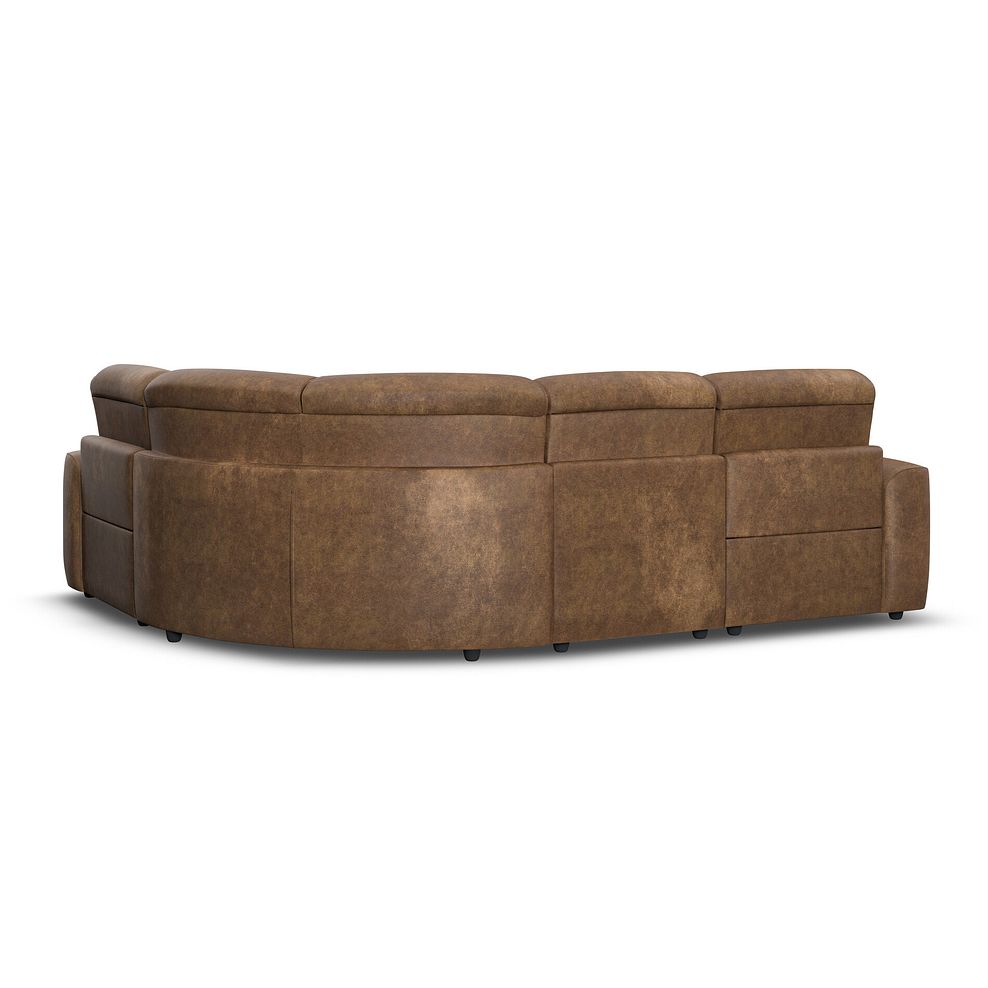 Cohen Group 2 Electric Recliner - Left Hand in Ranch Brown Fabric 6