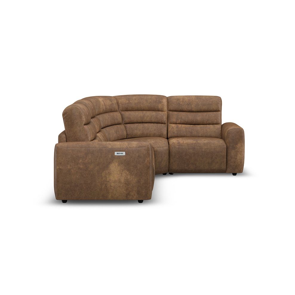 Cohen Group 2 Electric Recliner - Left Hand in Ranch Brown Fabric 7
