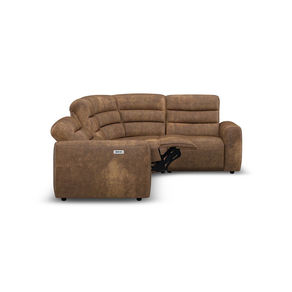 Cohen Group 2 Electric Recliner - Left Hand in Ranch Brown Fabric 8