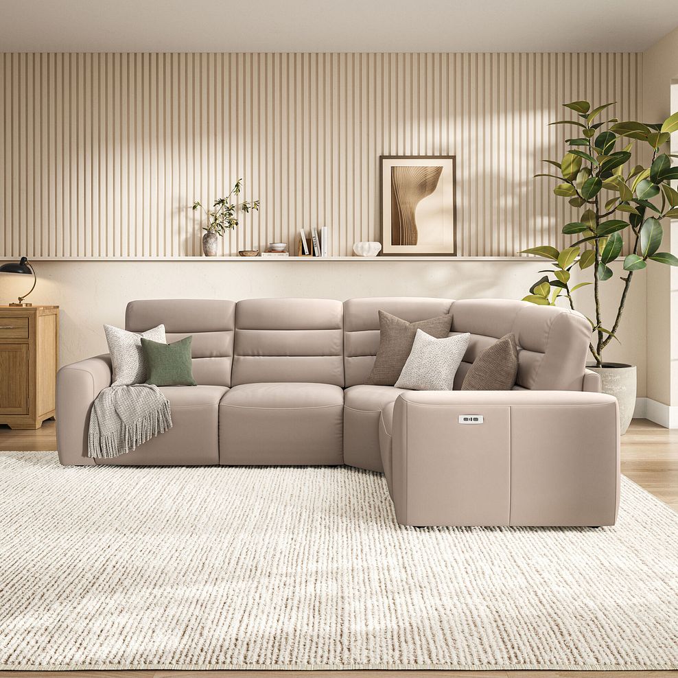 Cohen Group 2 Electric Recliner - Left Hand in Virgo Buff Leather 3