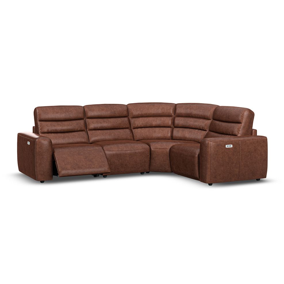 Cohen Group 2 Electric Recliner - Left Hand in Virgo Chestnut Leather 2