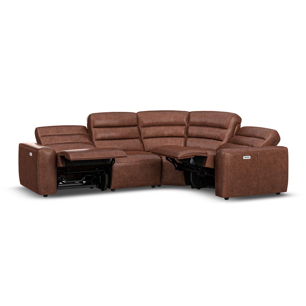 Cohen Group 2 Electric Recliner - Left Hand in Virgo Chestnut Leather 4