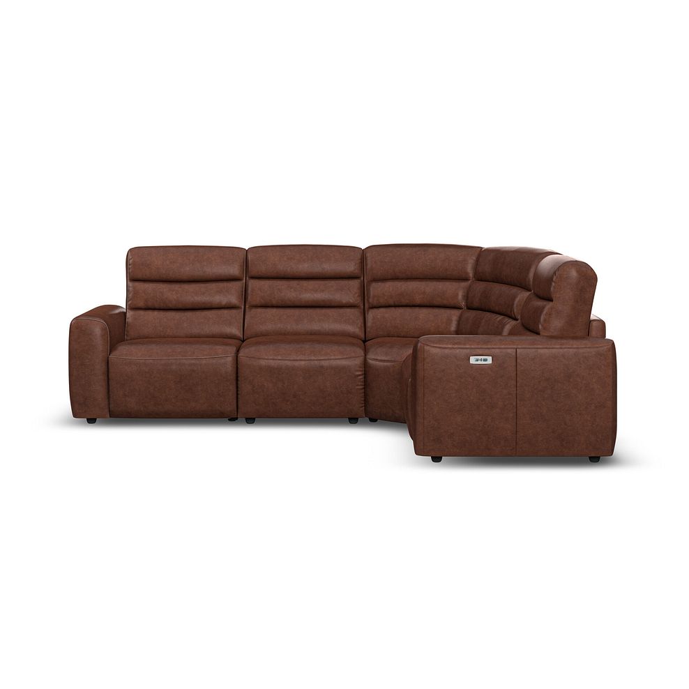 Cohen Group 2 Electric Recliner - Left Hand in Virgo Chestnut Leather 5