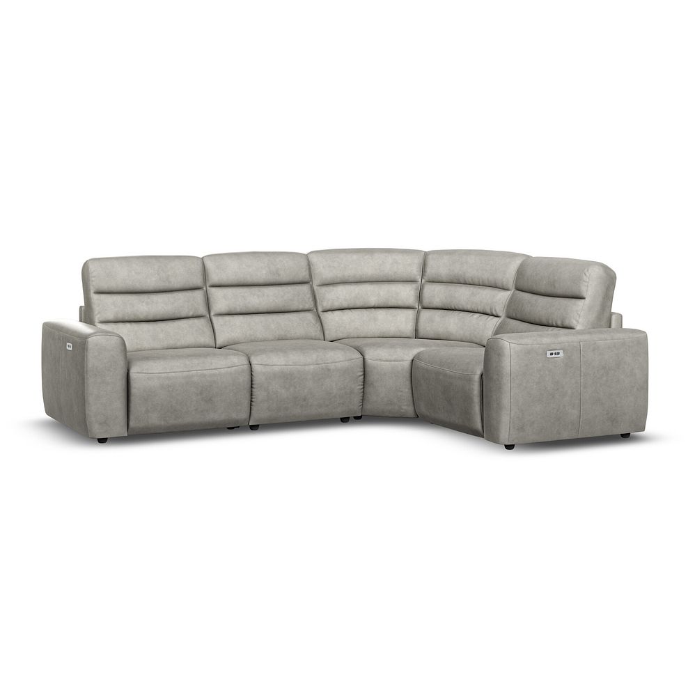 Cohen Group 2 Electric Recliner - Left Hand in Virgo Platinum Leather 1