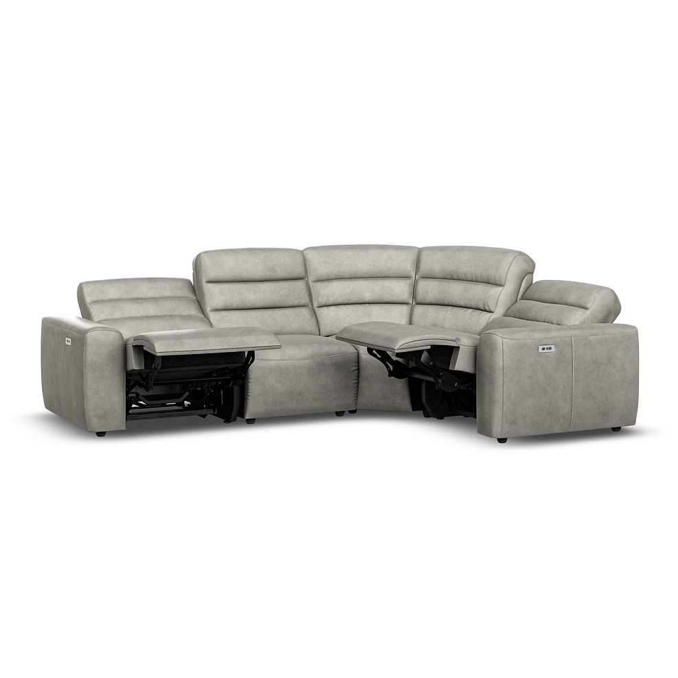 Cohen Group 2 Electric Recliner - Left Hand in Virgo Platinum Leather 4