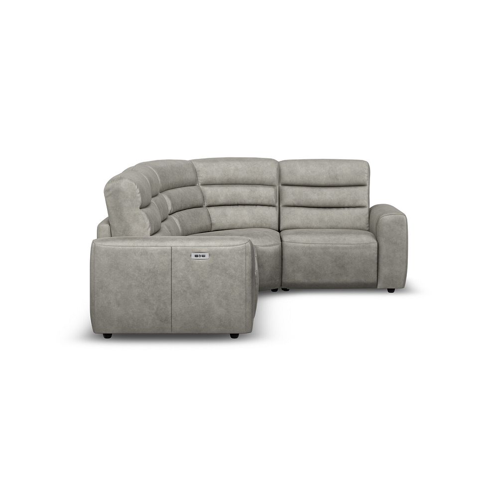 Cohen Group 2 Electric Recliner - Left Hand in Virgo Platinum Leather 7