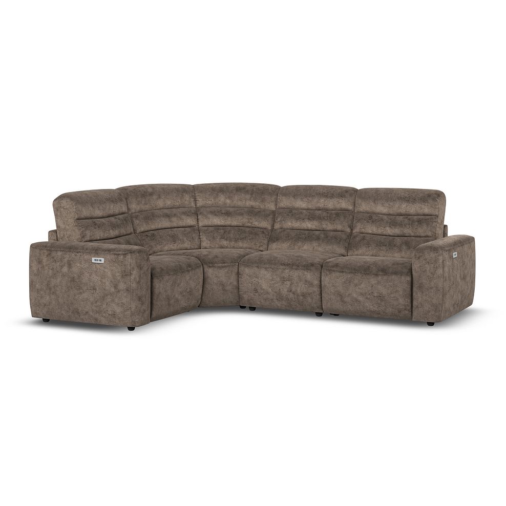 Cohen Group 2 Electric Recliner - Right Hand in Dapple Chocolate Fabric 1