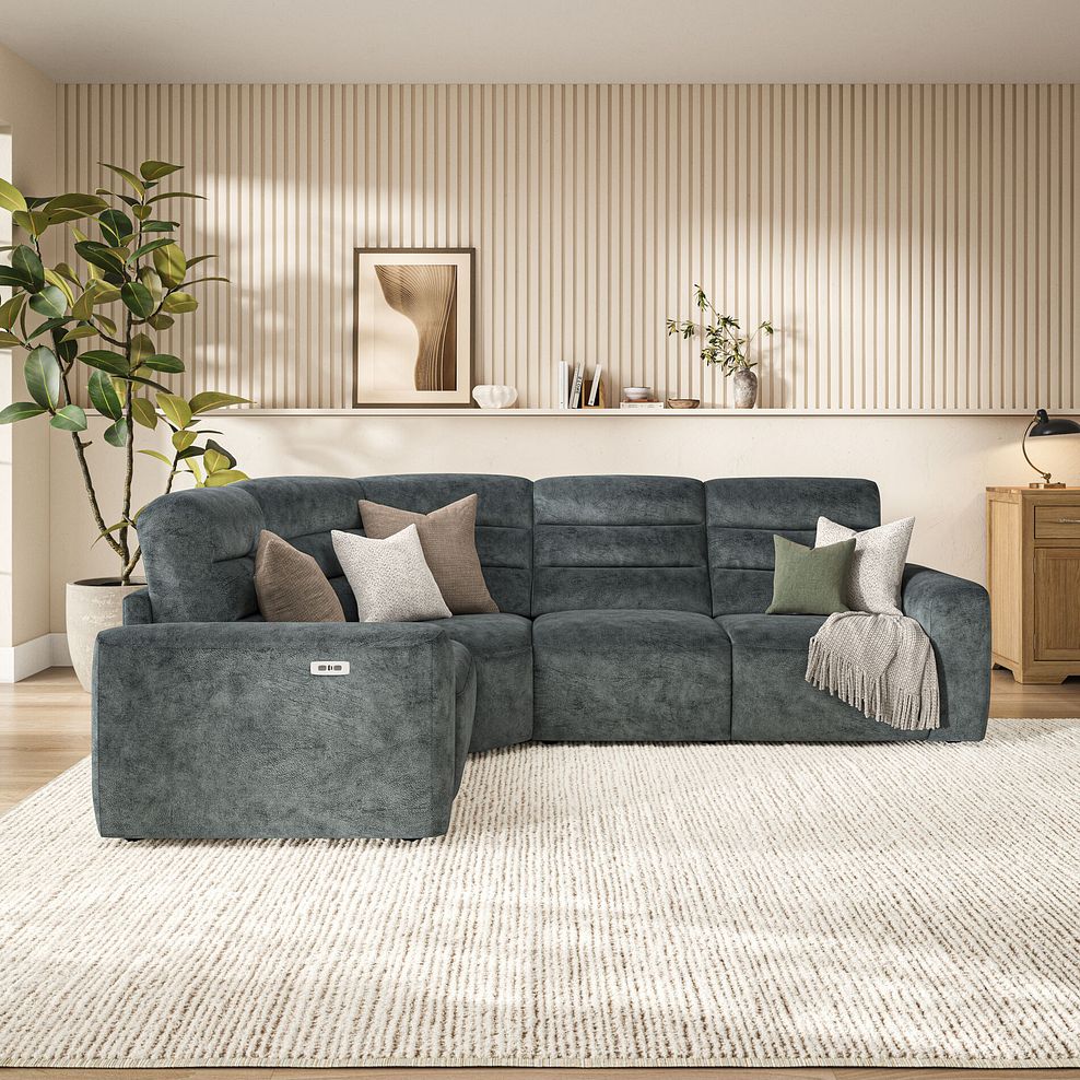 Cohen Group 2 Electric Recliner - Right Hand in Dapple Grey Fabric 3