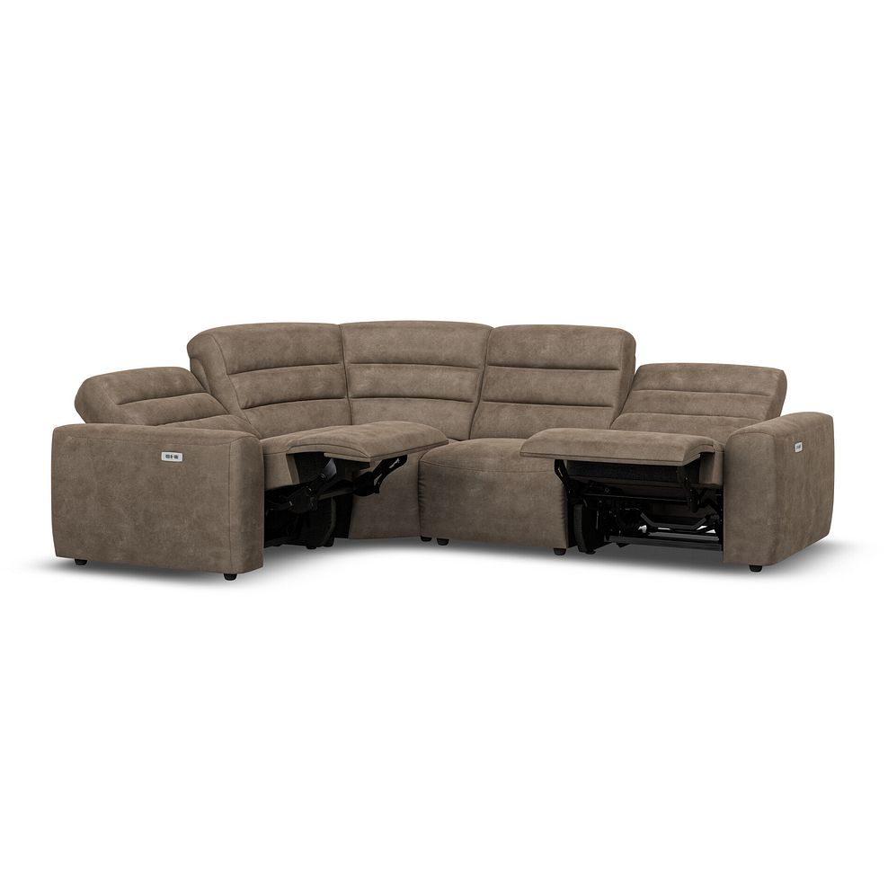 Cohen Group 2 Electric Recliner - Right Hand in Miller Earth Brown Fabric 6