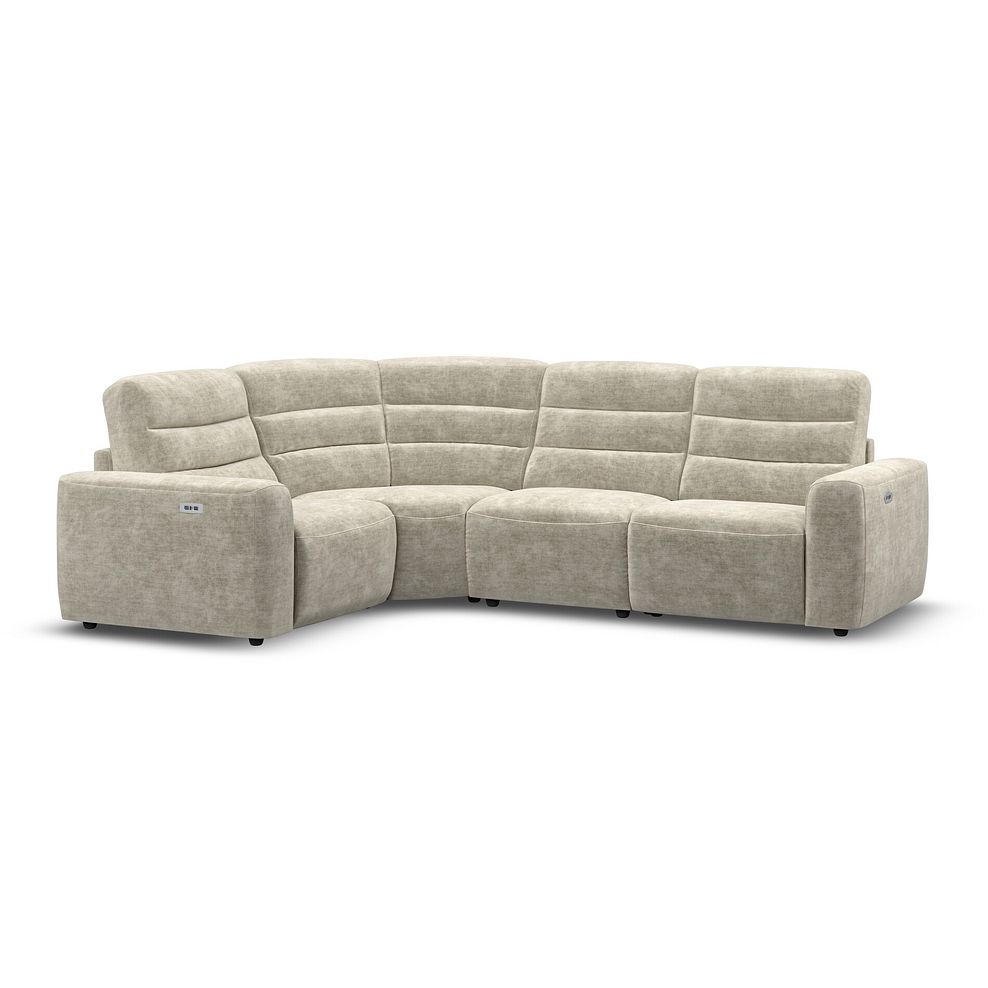 Cohen Group 2 Electric Recliner - Right Hand in Plush Beige Fabric 1