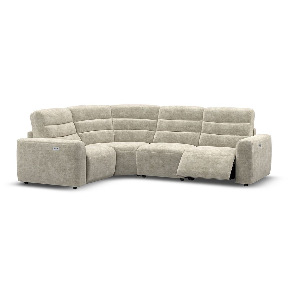 Cohen Group 2 Electric Recliner - Right Hand in Plush Beige Fabric 2