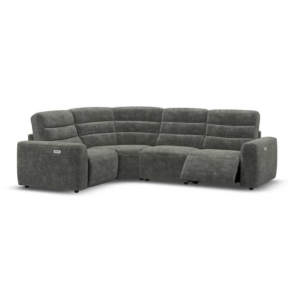 Cohen Group 2 Electric Recliner - Right Hand in Plush Charcoal Fabric 2