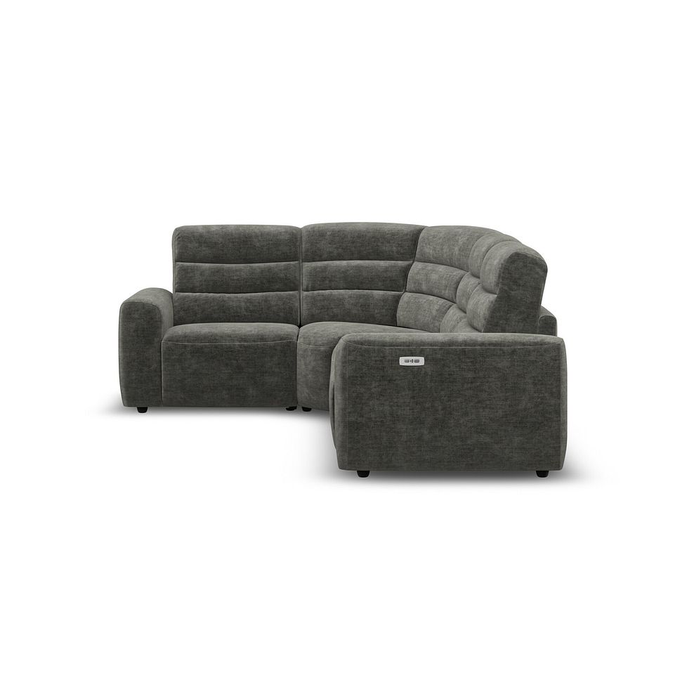 Cohen Group 2 Electric Recliner - Right Hand in Plush Charcoal Fabric 7