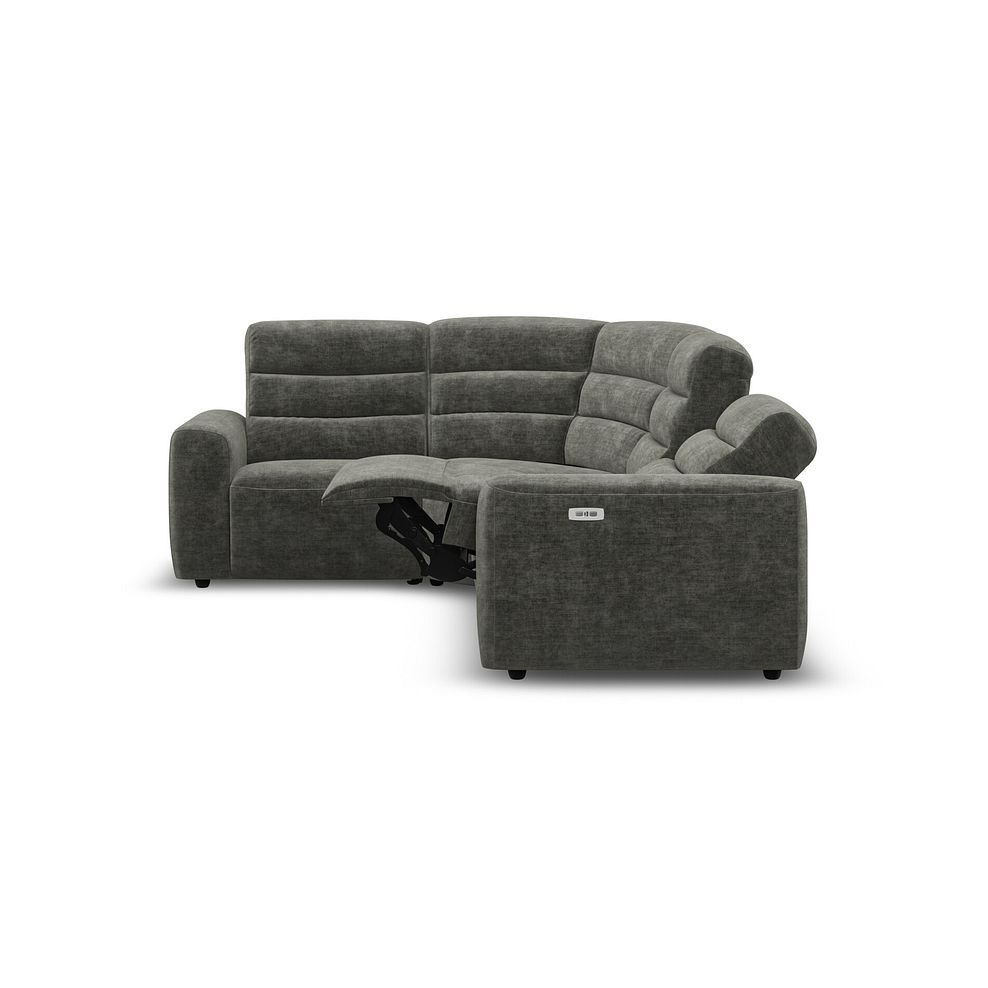 Cohen Group 2 Electric Recliner - Right Hand in Plush Charcoal Fabric 8