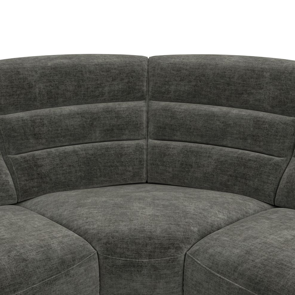 Cohen Group 2 Electric Recliner - Right Hand in Plush Charcoal Fabric 9