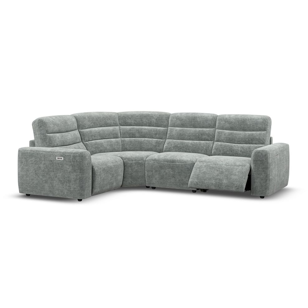 Cohen Group 2 Electric Recliner - Right Hand in Plush Silver Fabric 2