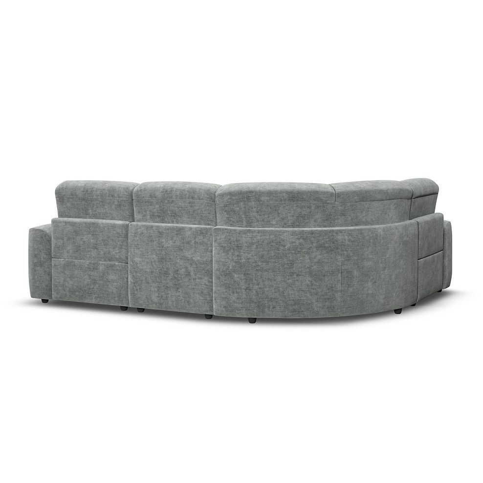 Cohen Group 2 Electric Recliner - Right Hand in Plush Silver Fabric 6