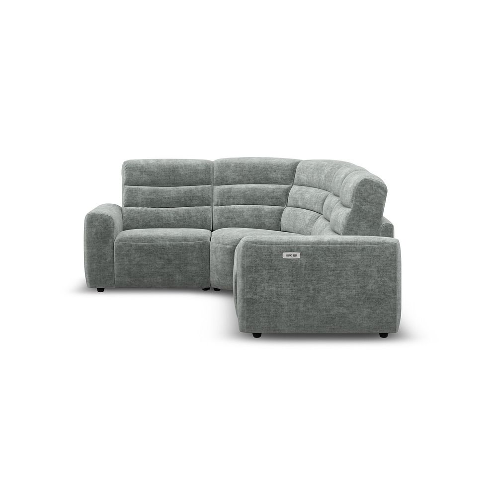 Cohen Group 2 Electric Recliner - Right Hand in Plush Silver Fabric 7