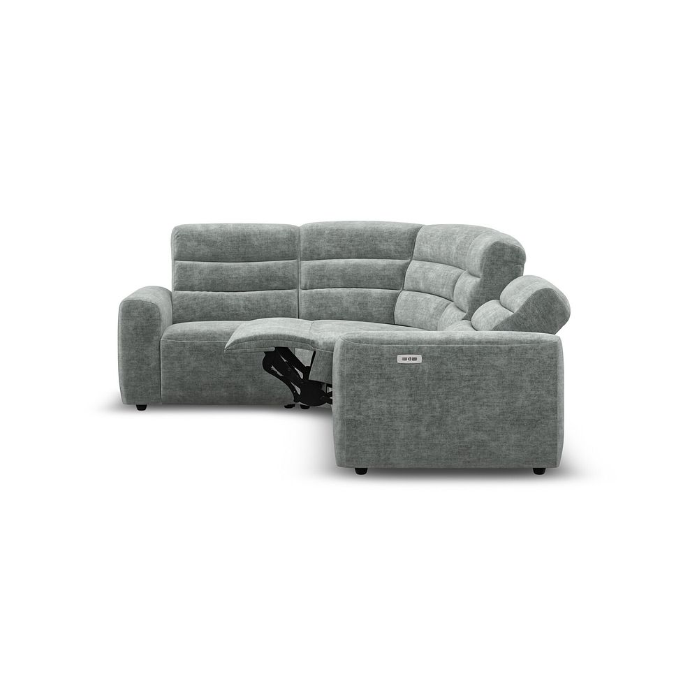 Cohen Group 2 Electric Recliner - Right Hand in Plush Silver Fabric 8