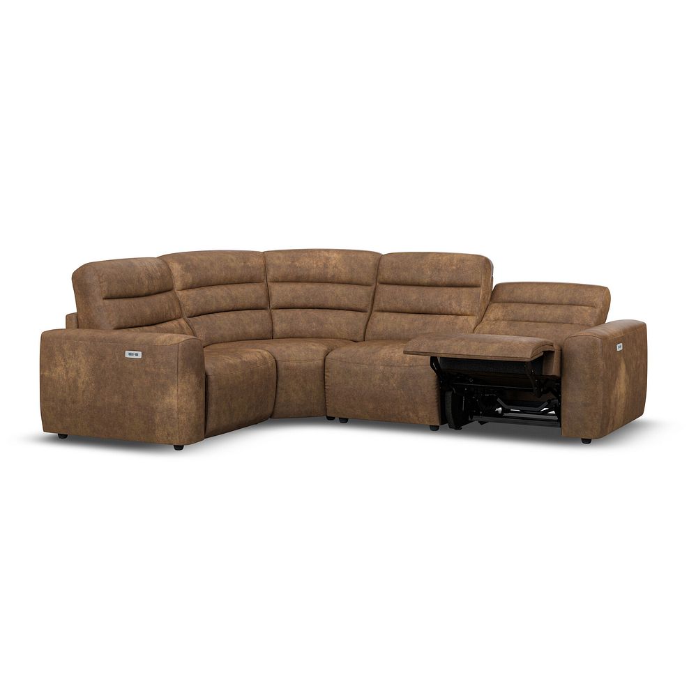 Cohen Group 2 Electric Recliner - Right Hand in Ranch Brown Fabric 3