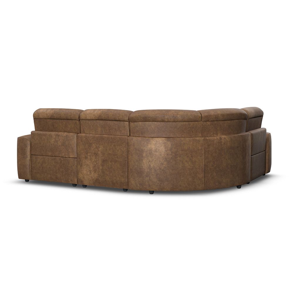 Cohen Group 2 Electric Recliner - Right Hand in Ranch Brown Fabric 6