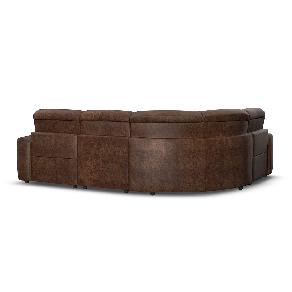 Cohen Group 2 Electric Recliner - Right Hand in Ranch Dark Brown Fabric 6