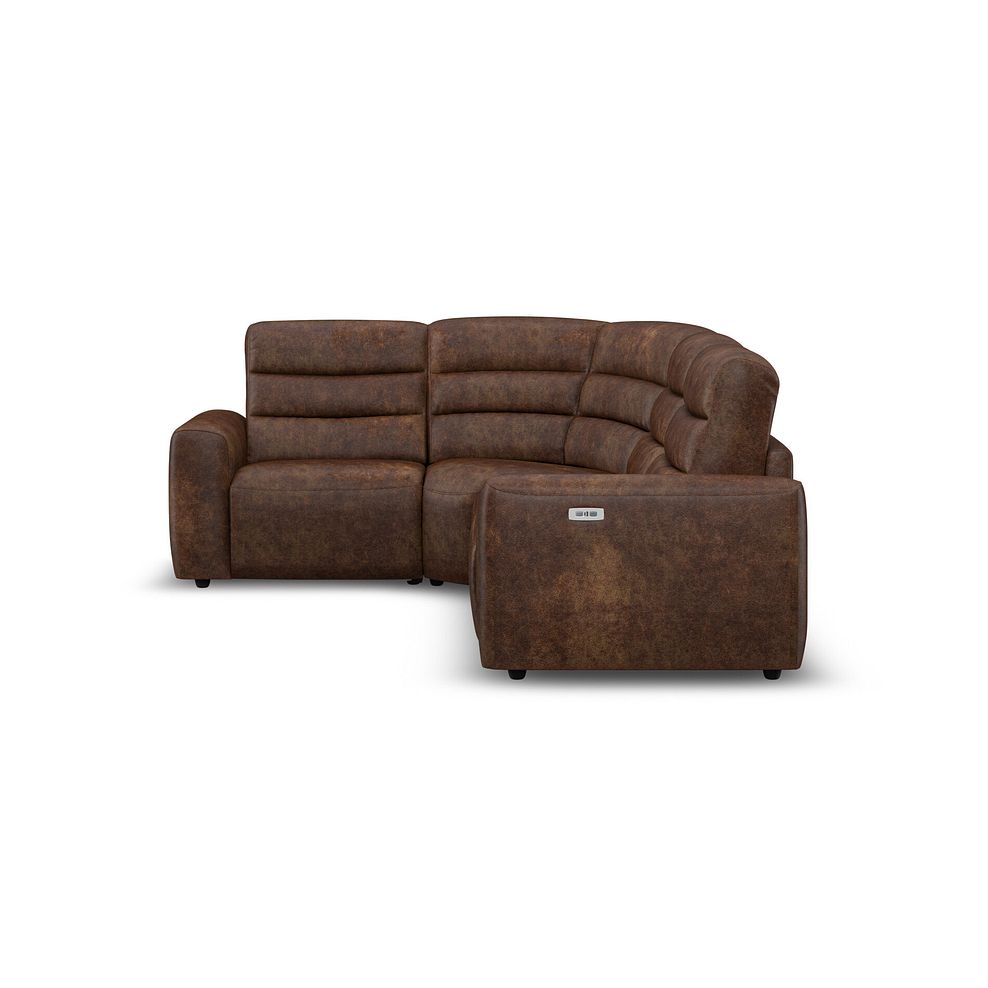 Cohen Group 2 Electric Recliner - Right Hand in Ranch Dark Brown Fabric 7