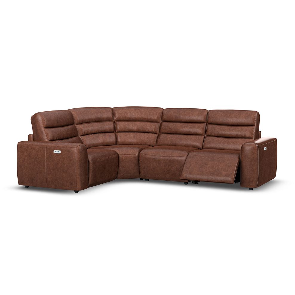 Cohen Group 2 Electric Recliner - Right Hand in Virgo Chestnut Leather 2