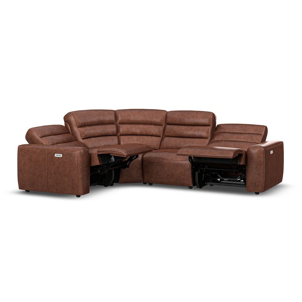 Cohen Group 2 Electric Recliner - Right Hand in Virgo Chestnut Leather 4