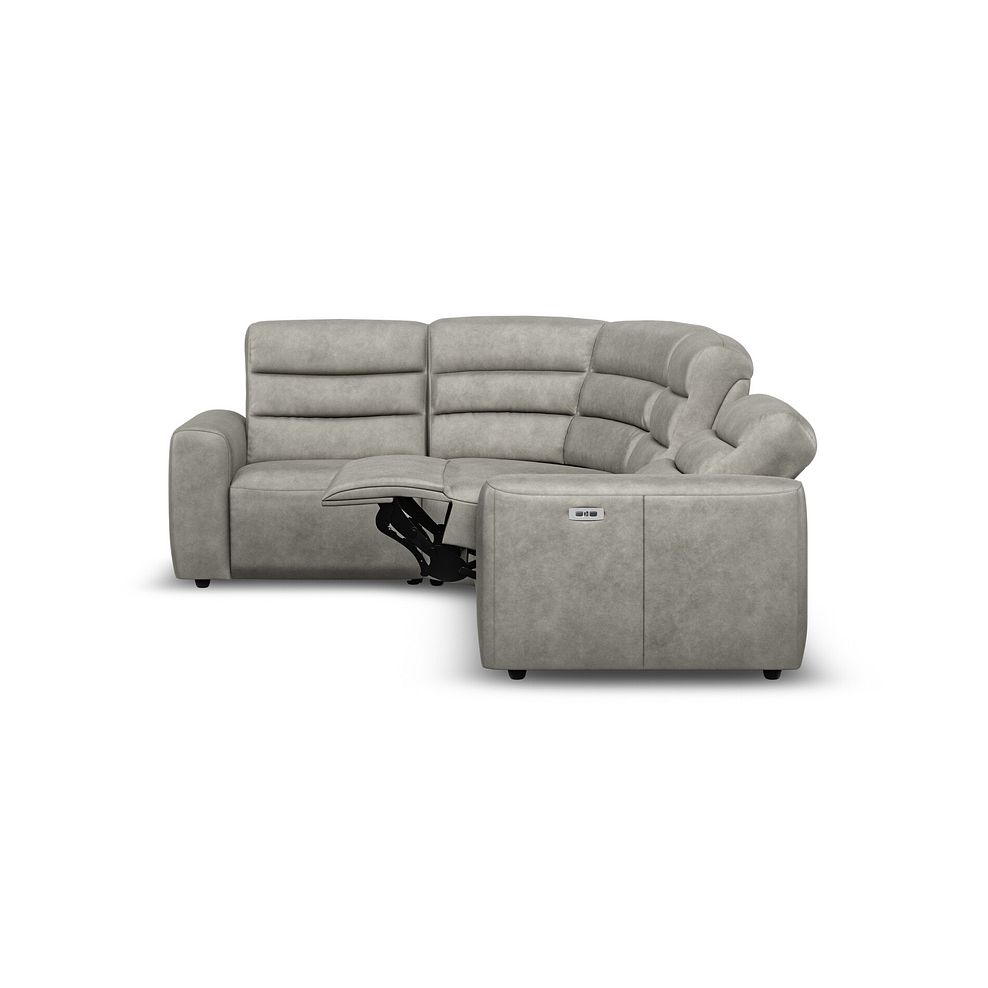 Cohen Group 2 Electric Recliner - Right Hand in Virgo Platinum Leather 8