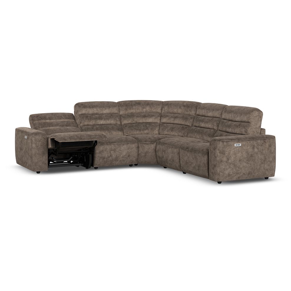 Cohen Group 3 Electric Recliner in  Dapple Chocolate Fabric 3