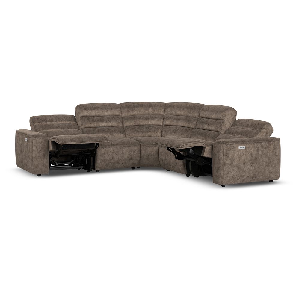 Cohen Group 3 Electric Recliner in  Dapple Chocolate Fabric 4